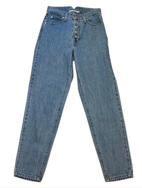 Levi's High Waisted Mom Jeans Button Fly - 25
